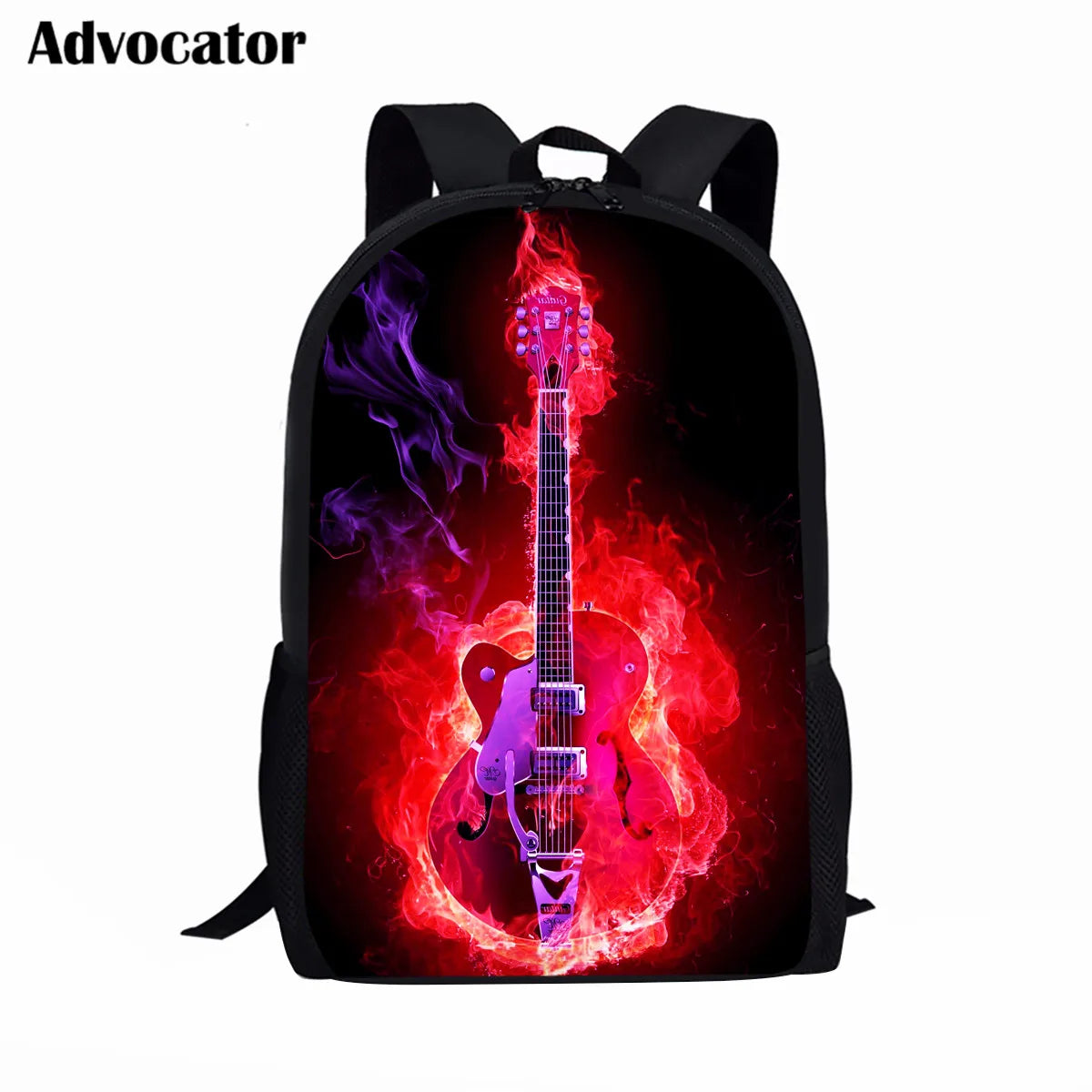 Advocator DJ Audio Electronic Guitar Rock-n-roll Pattern Schoolbags for Teen