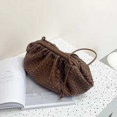 Retro Woven Cloud Female Crossbody Shoulder Bags For Women