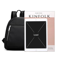 Women Waterproof Nylon School Backpack Casual Oxford Shoulder Bag