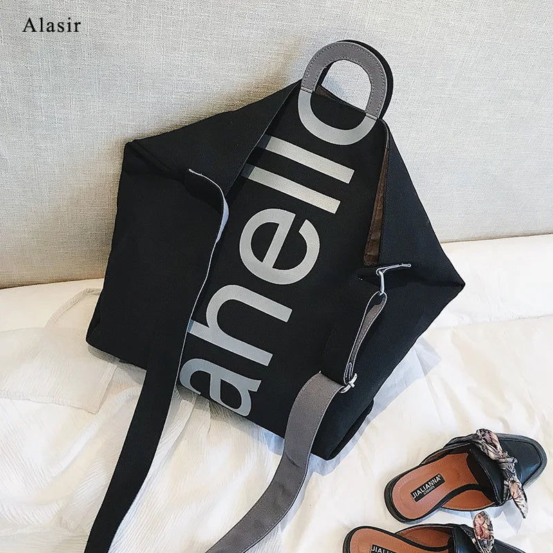 Letter Shoulder Bag Large-capacity Women's Messenger Bag
