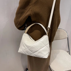 Soft Solid Shoulder Handbag for Women