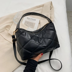 Soft Solid Shoulder Handbag for Women
