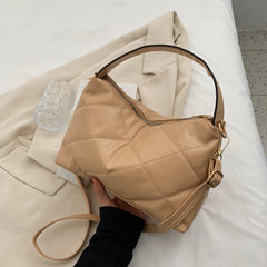 Soft Solid Shoulder Handbag for Women
