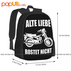 Alte Liebe Rostet Nicht Backpack - Large Capacity Print Softback