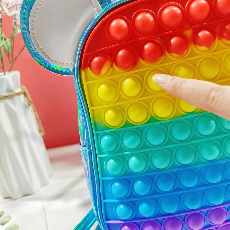 Amiqi Popping It Bubbles Back Pack Bag Water Resistant