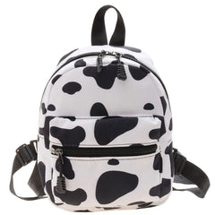 Animal Printing Mini Women's Backpack Nylon Bag School Rucksack