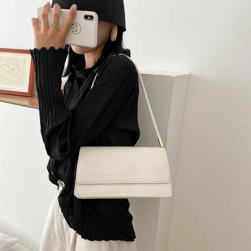 Animal Prints Shoulder Bag for Women Handbags PU Leather Female Underarm Bag