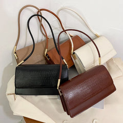 Animal Prints Shoulder Bag for Women Handbags PU Leather Female Underarm Bag