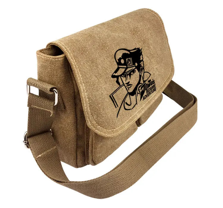 Anime Bizarre Adventure Cross body Bag Messenger Bags Canvas Shoulder Bag