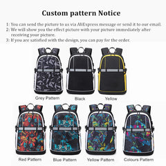 Anime Cuphead USB Backpack Student Schoolbag Travel Laptop Bag