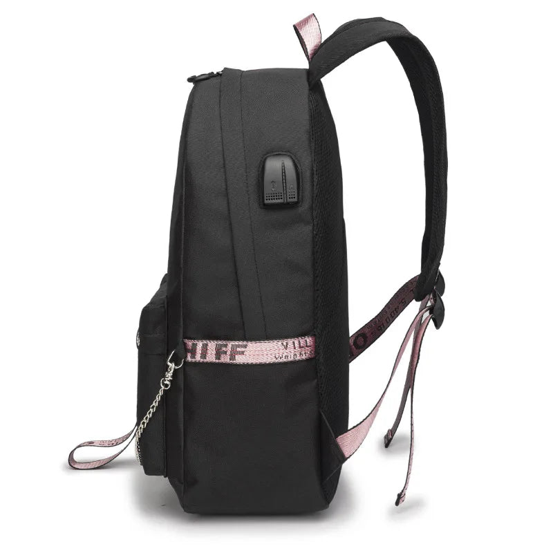 Demon Slayer Backpack Wings of Freedom School Book Bags Travel Boys Girls