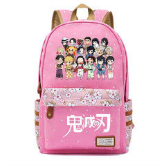 Anime Demon Slayer Canvas Backpack Student Schoolbag Teenger Travel Laptop Bag