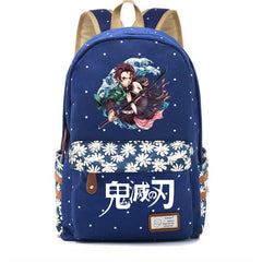 Anime Demon Slayer Canvas Backpack Student Schoolbag Teenger Travel Laptop Bag