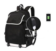 Demon Slayer Kamado Nezuko USB Backpack Bag School Bags Cosplay Men Student
