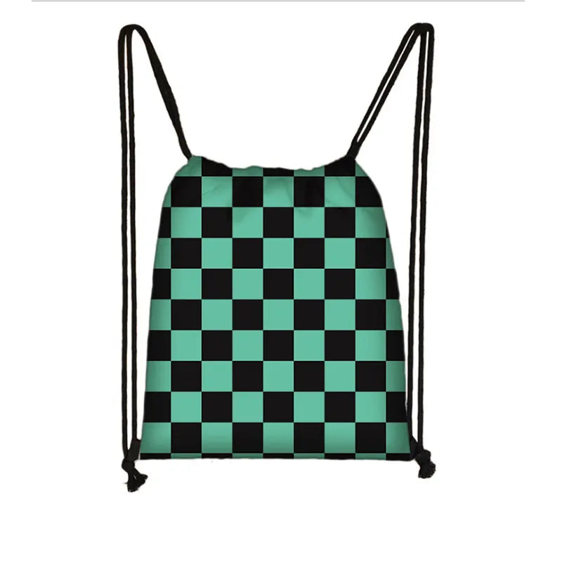 Demon Slayer Kimetsu No Yaiba Drawstring Bag Nezuko Tanjirou Backpack