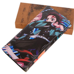Demon Slayer Nezuko Tanjirou Zipper Wallet Long PU Leather Clutch
