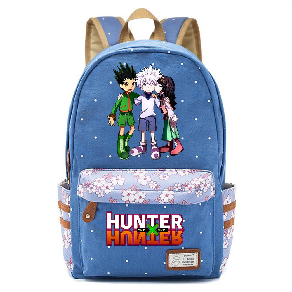 Anime Hunter Hunter Backpack Casual Student Schoolbag Travel Laptop Bag