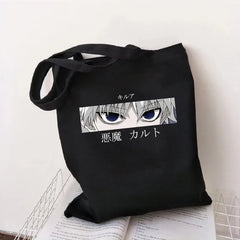 Hunter X Hunter Tote Bag Canvas Harajuku Handbag Anime Manga Shopping Bag