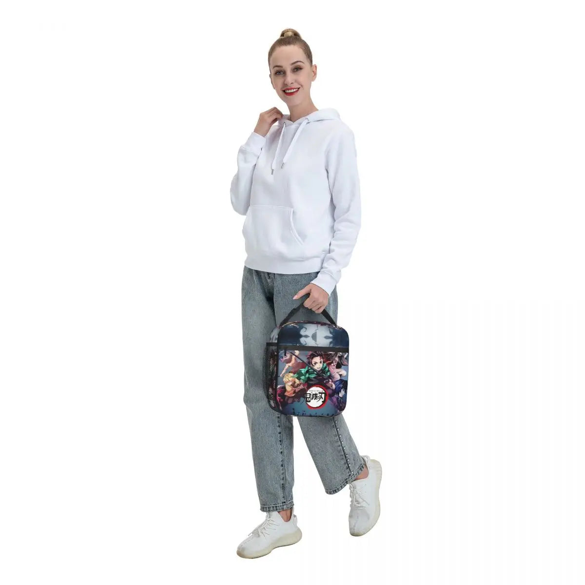Tanjiro Kimetsu No Yaiba Insulated Lunch Bag Demon Slayer Portable Tote