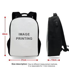 SK8 The Infinity Backpack Boy Girl School Bag USB Charging Teenager Travel