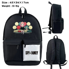 Anime SPY?FAMILY Nylon Backpack Casual Knapsack Cartoon Student Schoolbag
