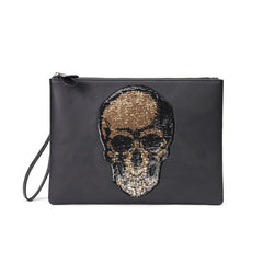 Women Shoulder Bag Pu Leather Crossbody Bag Punk Style Skull Handbag