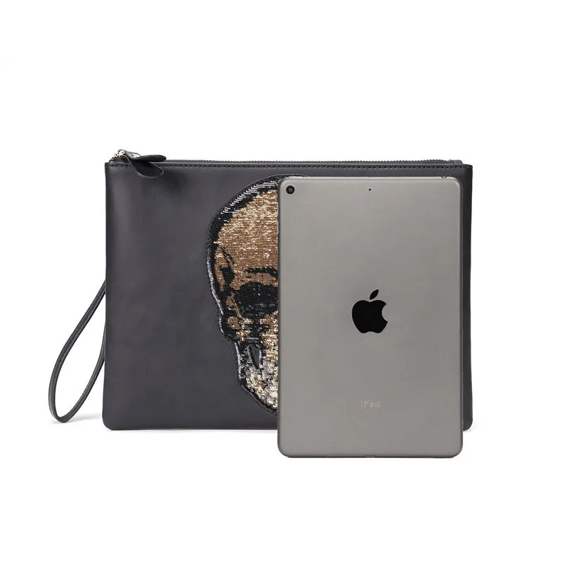 Women Shoulder Bag Pu Leather Crossbody Bag Punk Style Skull Handbag