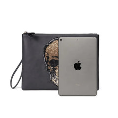 Women Shoulder Bag Pu Leather Crossbody Bag Punk Style Skull Handbag