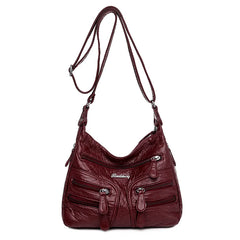 Vintage Women Handbag Soft Crossbody Bag Shoulder Purse
