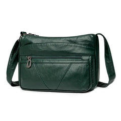 Vintage Women Handbag Purse Pu Leather Shoulder Bag Pockets Crossbody Bag