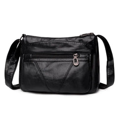 Vintage Women Handbag Purse Pu Leather Shoulder Bag Pockets Crossbody Bag