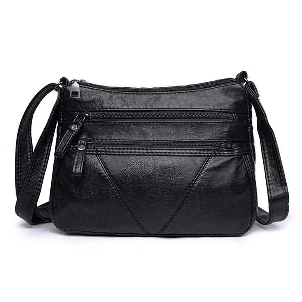 Women Soft Bag Pu Leather Shoulder Bag Washed Leather Crossbody Bag