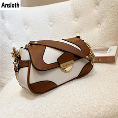 Retro Panelled Small Chain Shoulder Bag Lady HPS1055