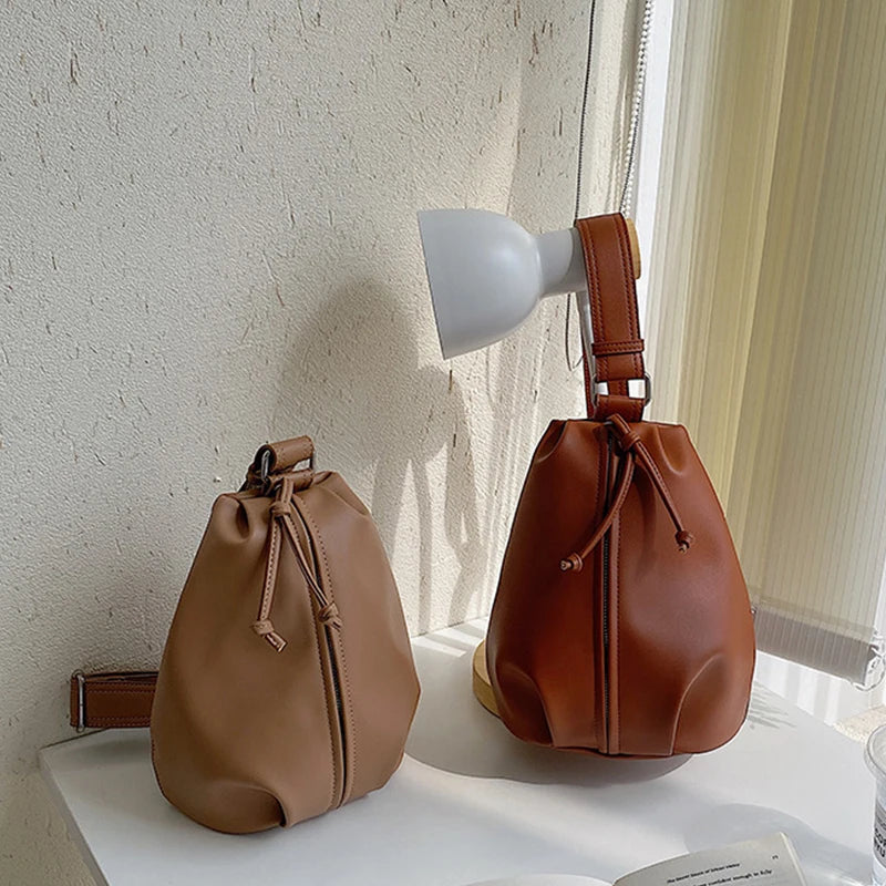 Soft Leather Crossbody Bag for Women Summer Casual Handbag