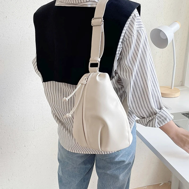 Soft Leather Crossbody Bag for Women Summer Casual Handbag