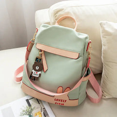 Anti-Theft Backpack Female Oxford Cloth Travel Bag Large Capacity School Bag