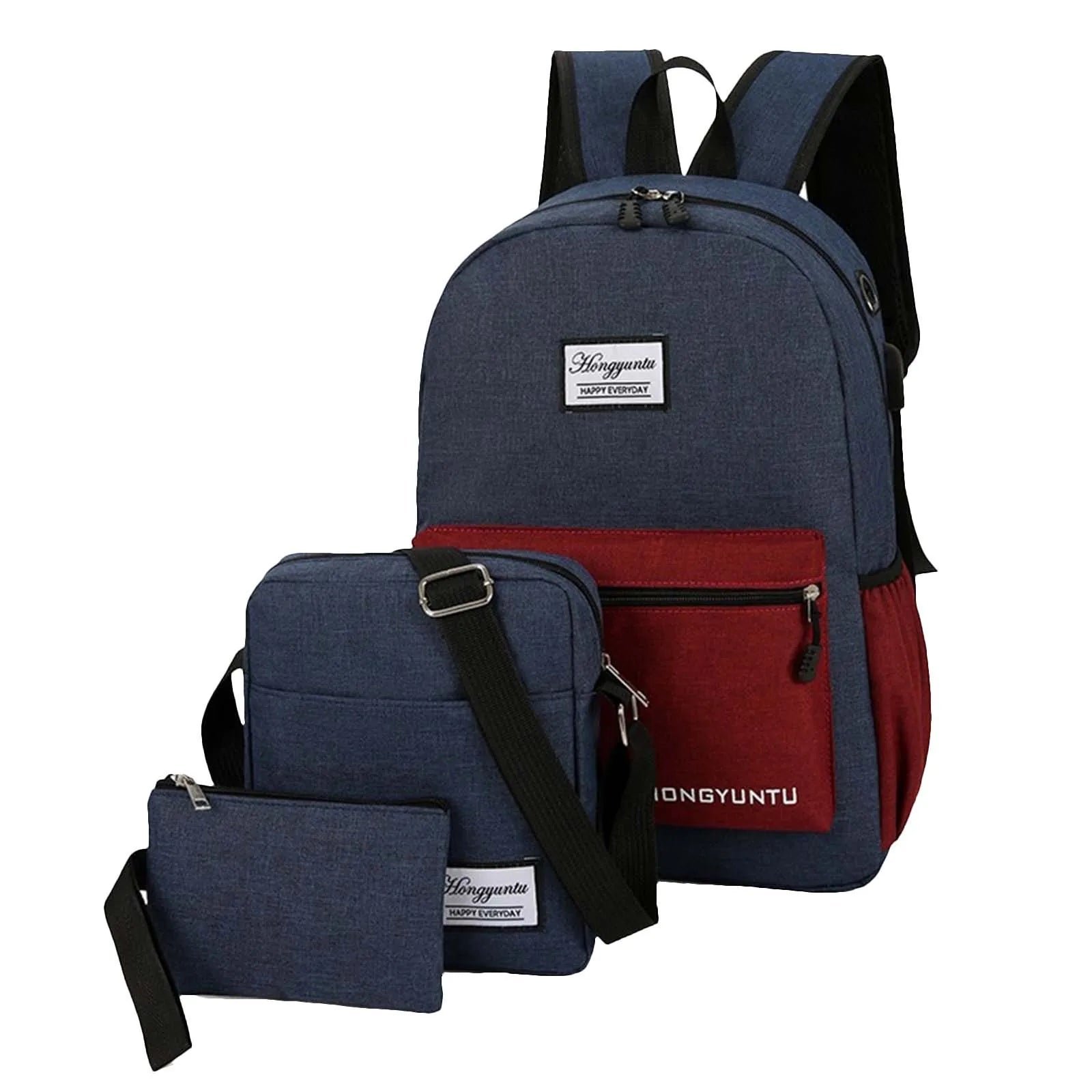 Anti-theft Travel Canvas Backpack Large Capacity Unisex Shoulder Bag