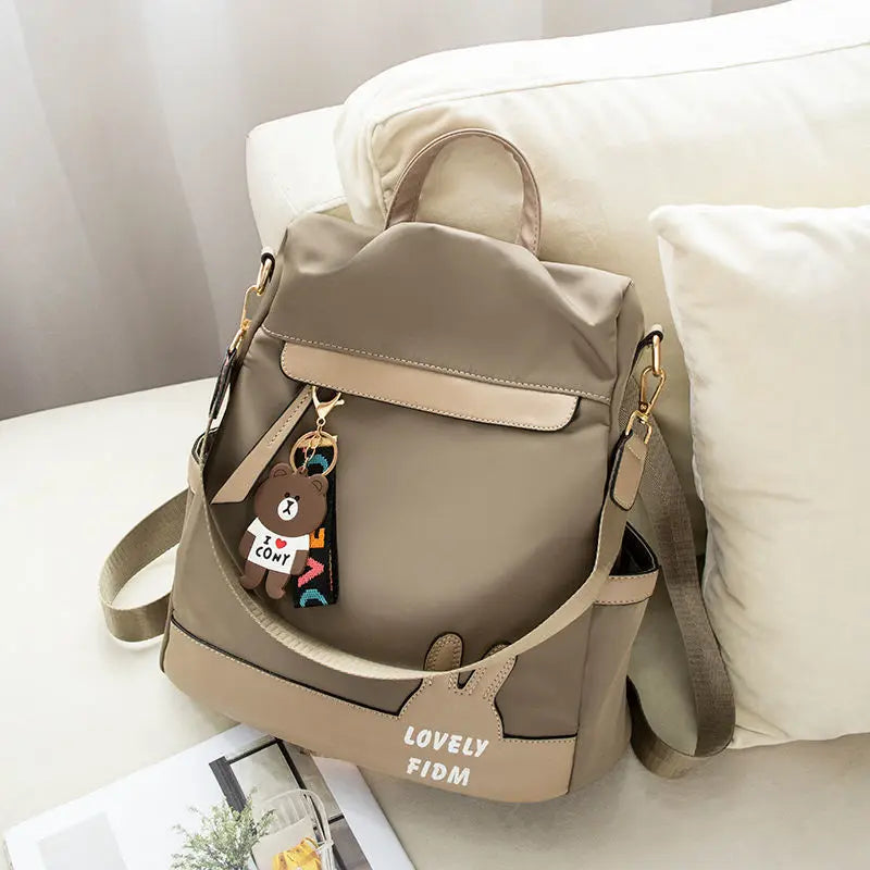 Anti-theft backpack women Oxford cloth large capacity travel bag