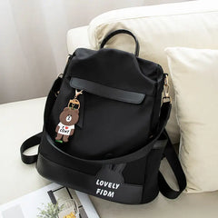 Anti-theft backpack women Oxford cloth large capacity travel bag