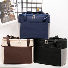 Large Capacity Insulated Lunch Bag Thermal Tote Cooler Picnic Box