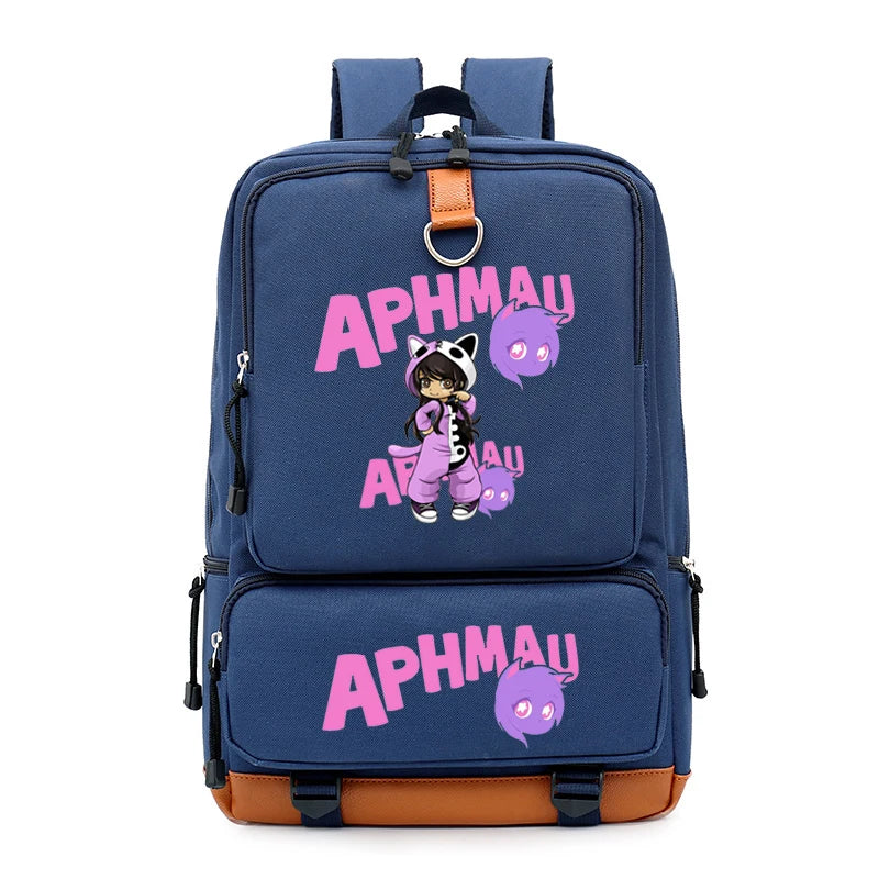 Aphmau Men's Large-Capacity Backpack for School Students