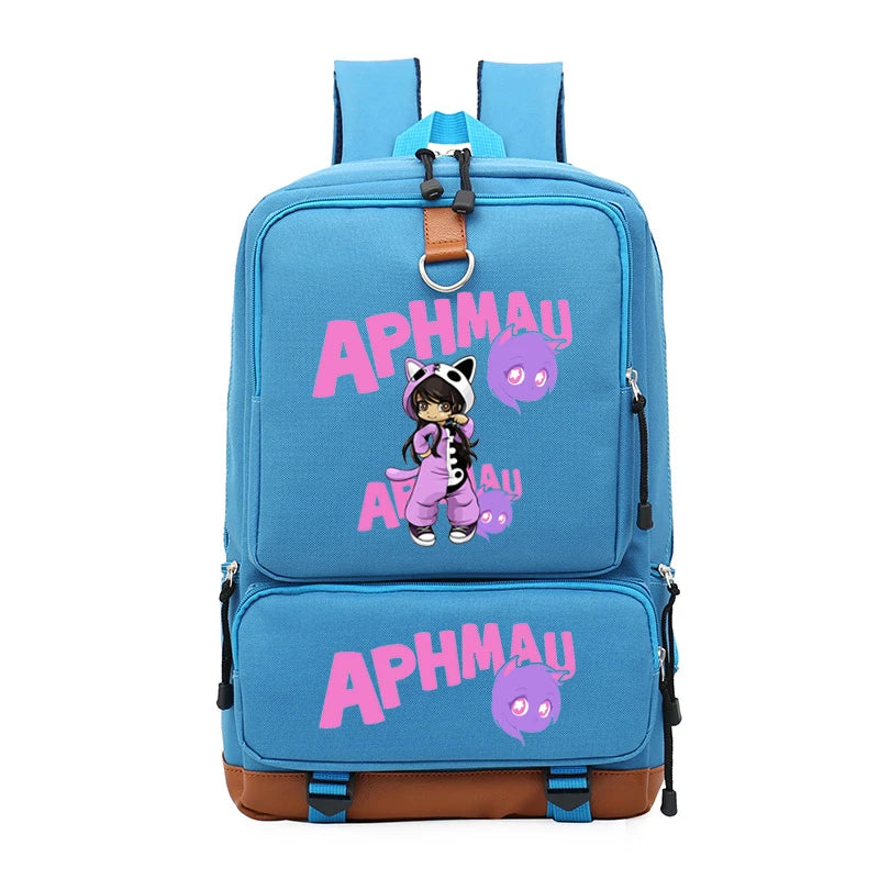 Aphmau Men's Large-Capacity Backpack for School Students
