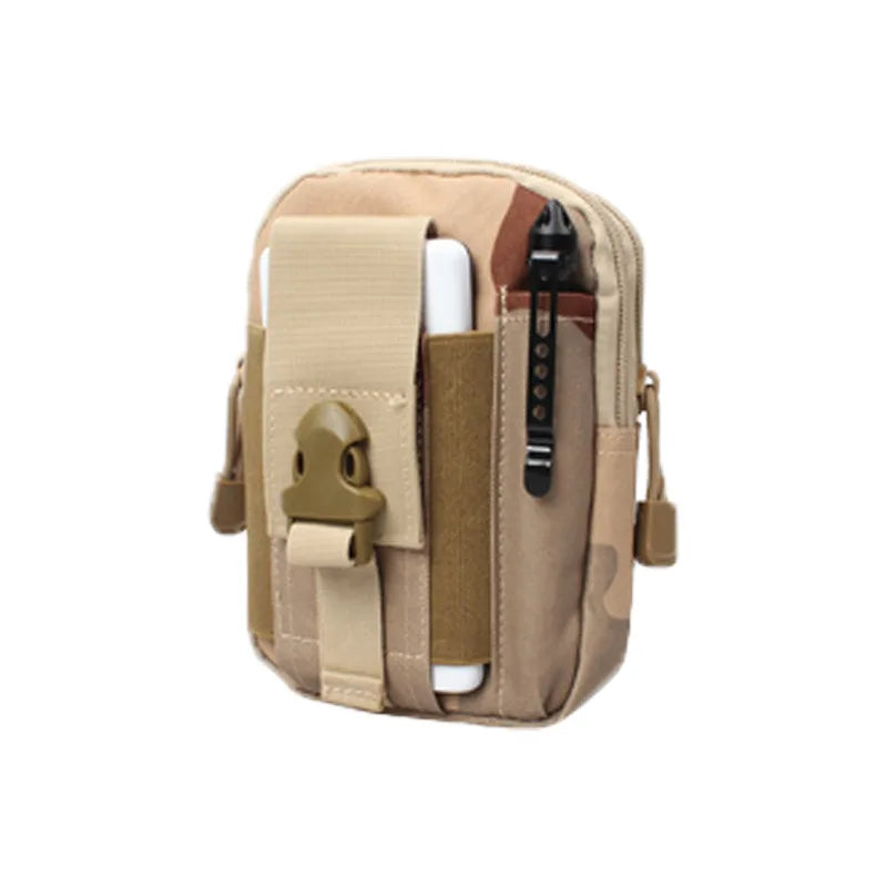 Camouflage Sports Waist Bag Waterproof Nylon Phone Pouch