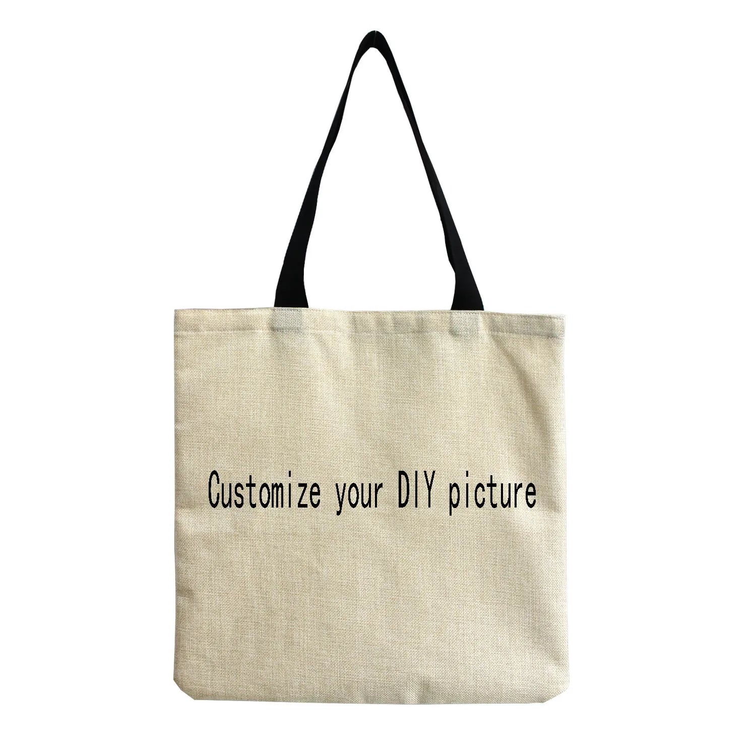 Abstract Mountain & Water Landscape Tote Bag - Customizable School Teacher Gift