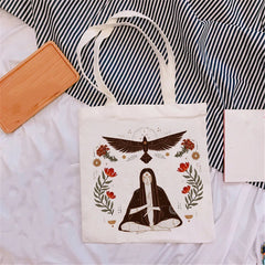 Art Print Shopping Bag Handbag Bolsa de Tela Recycle Bag Shopper Bag