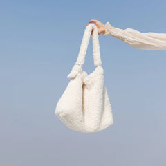 Faux Fur Women Shoulder Bag Large Casual Tote