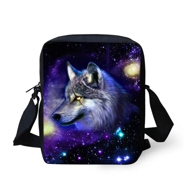Scorpion Messenger Bag for Kids Girls Funny Goat Wolf Owl Shoulder Handbag Mini
