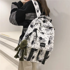 Astronaut Backpack School Bag Unisex Travel Female Books Bag