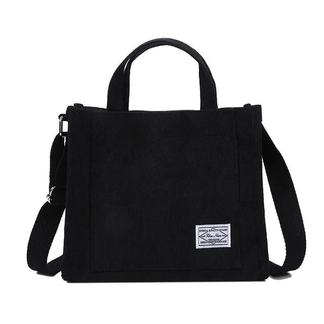Autumn Corduroy Women's Tote Shoulder Bag