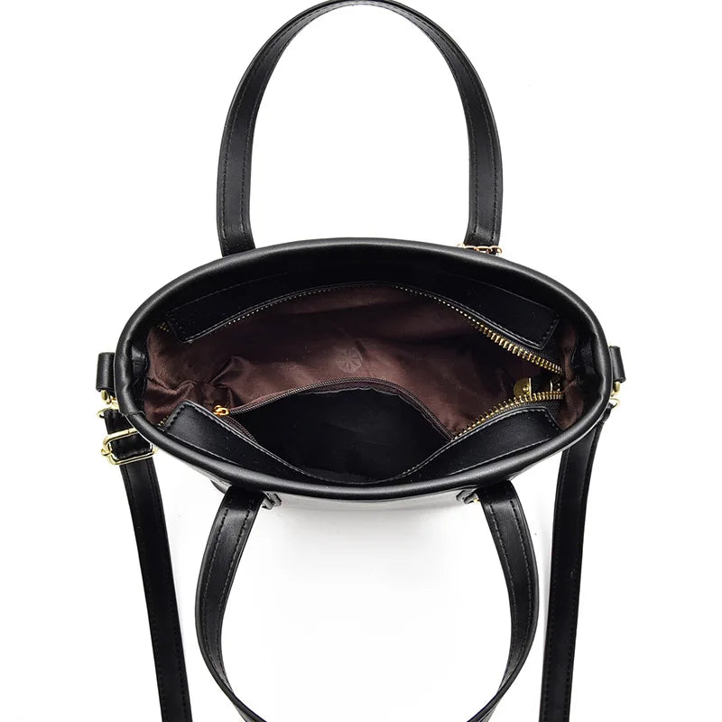 Autumn Bucket Bag Women Embroidery Messenger Shoulder Bag